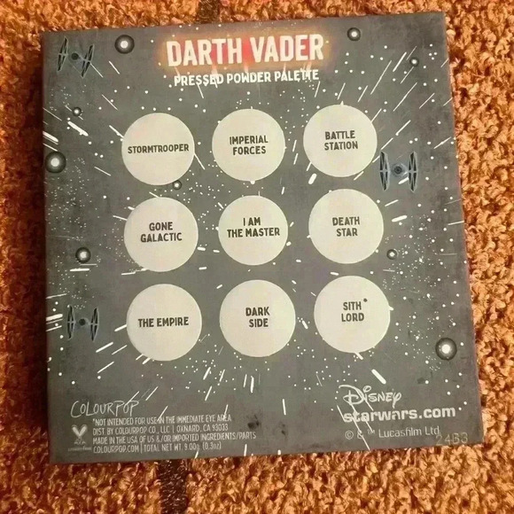 Colourpop Star Wars Darth Vader eyeshadow palette - Picture 4 of 6